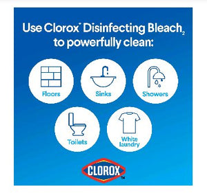 Clorox Splash-Less Bleach  Kills 99% of Germs 77 oz