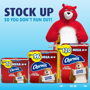 Charmin Ultra Strong Toilet Paper, 9 Mega Rolls