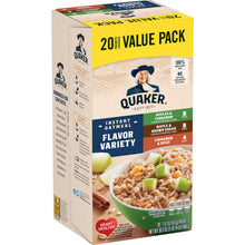 Load image into Gallery viewer, *Quaker, Instant Oatmeal, Variety Pack, 1.51 oz, 20 Packets
