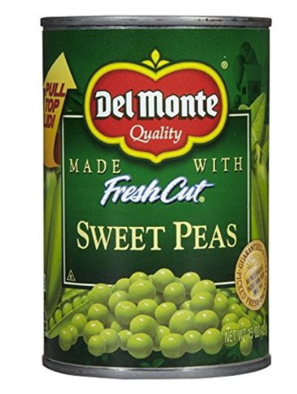 *Del Monte Fresh Cut Sweet Peas, 15 oz, can