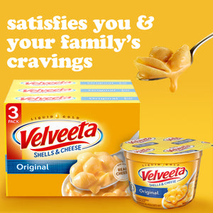 *Velveeta Shells & Cheese Original Pasta & Cheese Sauce Meal, 3 Pack, 12 oz Box